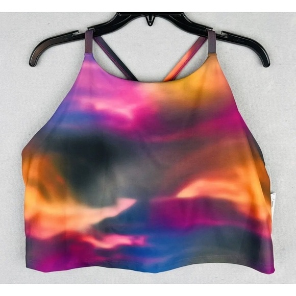 NWOT! Women’s Multicolor Light Support PowerSoft Longline Sports Bra - Size XS🤎 - Picture 2 of 5